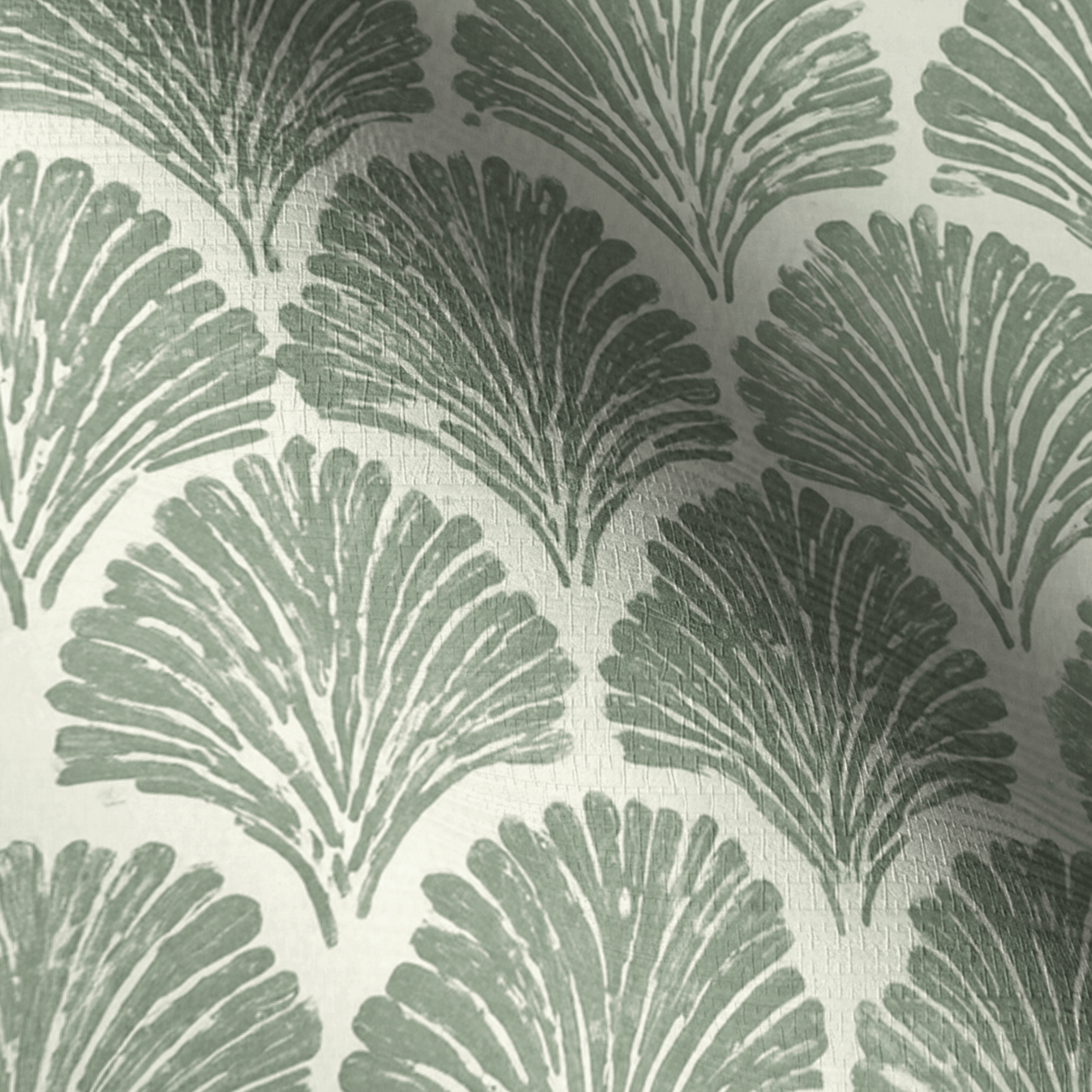 Sage Shell Faux Grasscloth Wallpaper - Lemon Park