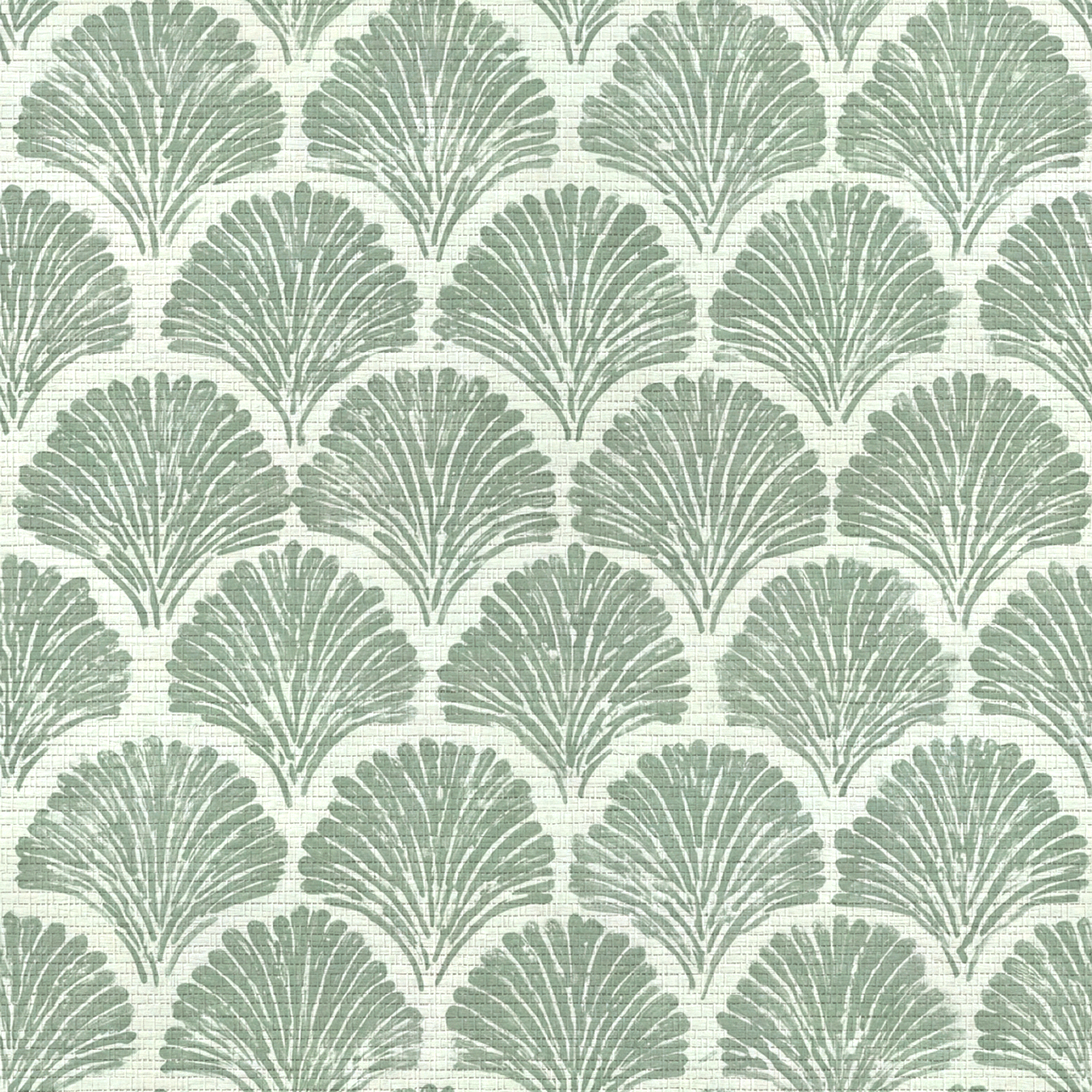 Sage Shell Faux Grasscloth Wallpaper