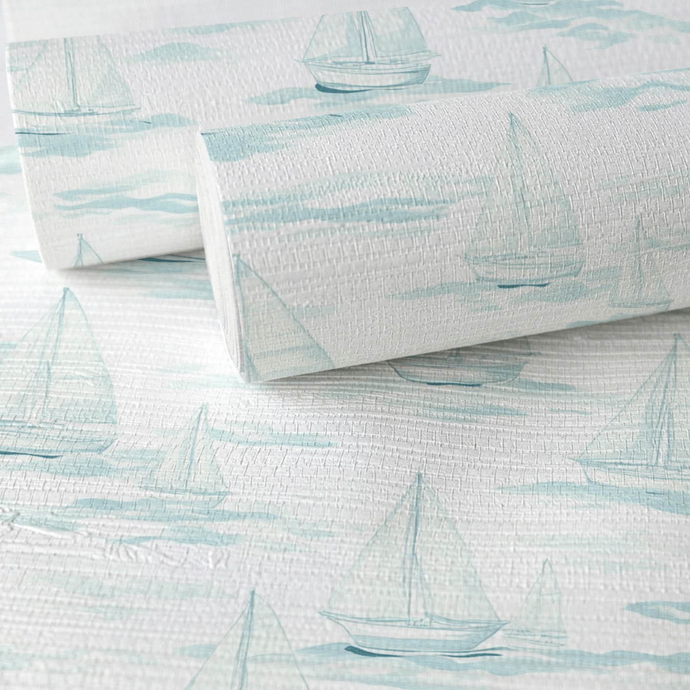 Sail Away Faux Grasscloth Wallpaper - Lemon Park