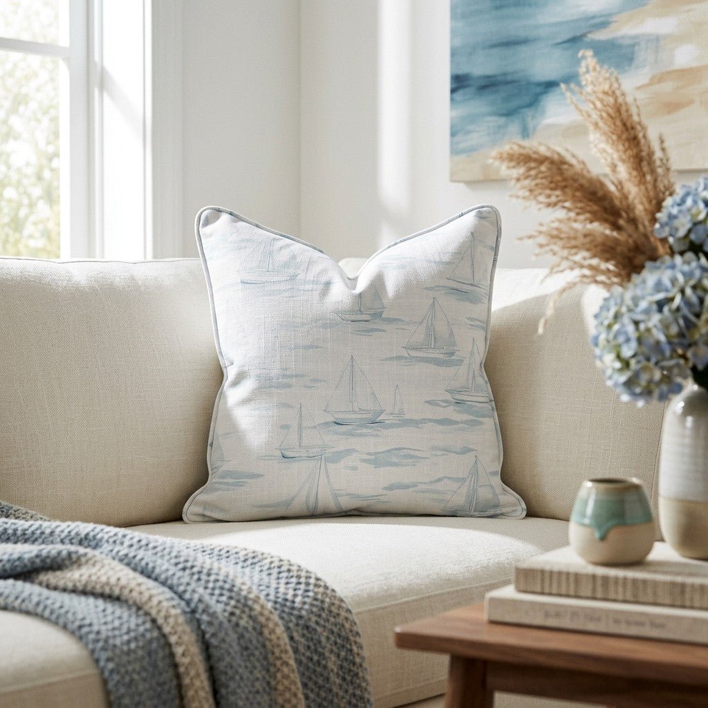 Sail Away Throw Pillow - Lemon Park