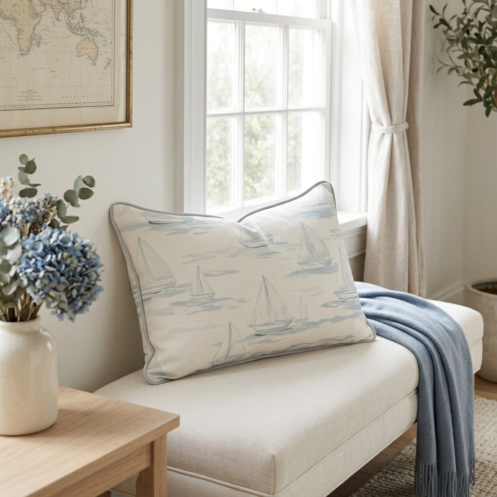 Sail Away Throw Pillow - Lemon Park