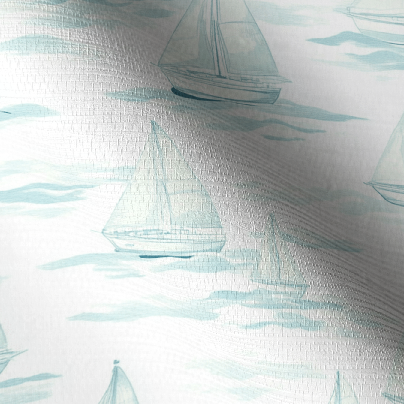 Sail Away Faux Grasscloth Wallpaper