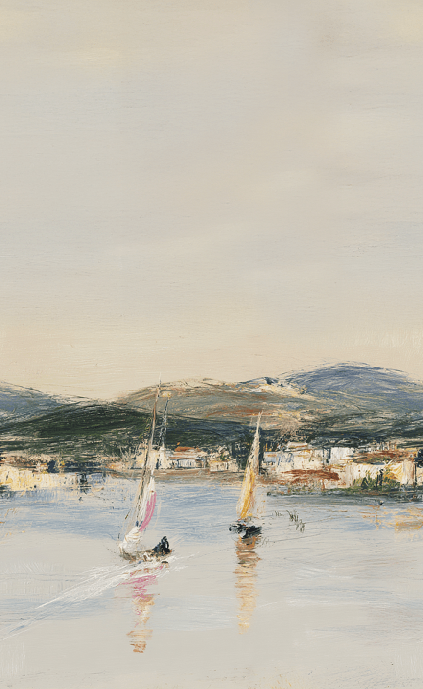 Sailboat - Wall Mural - Lemon Park