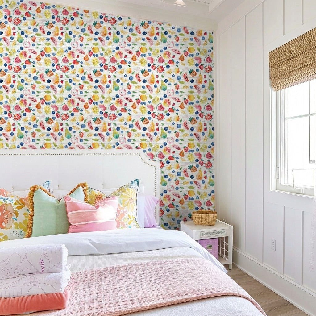 Sally Faux Grasscloth Wallpaper - Lemon Park