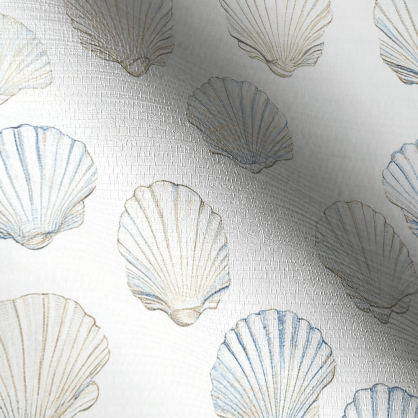 Sally's Sea Shells Faux Grasscloth Wallpaper - Lemon Park