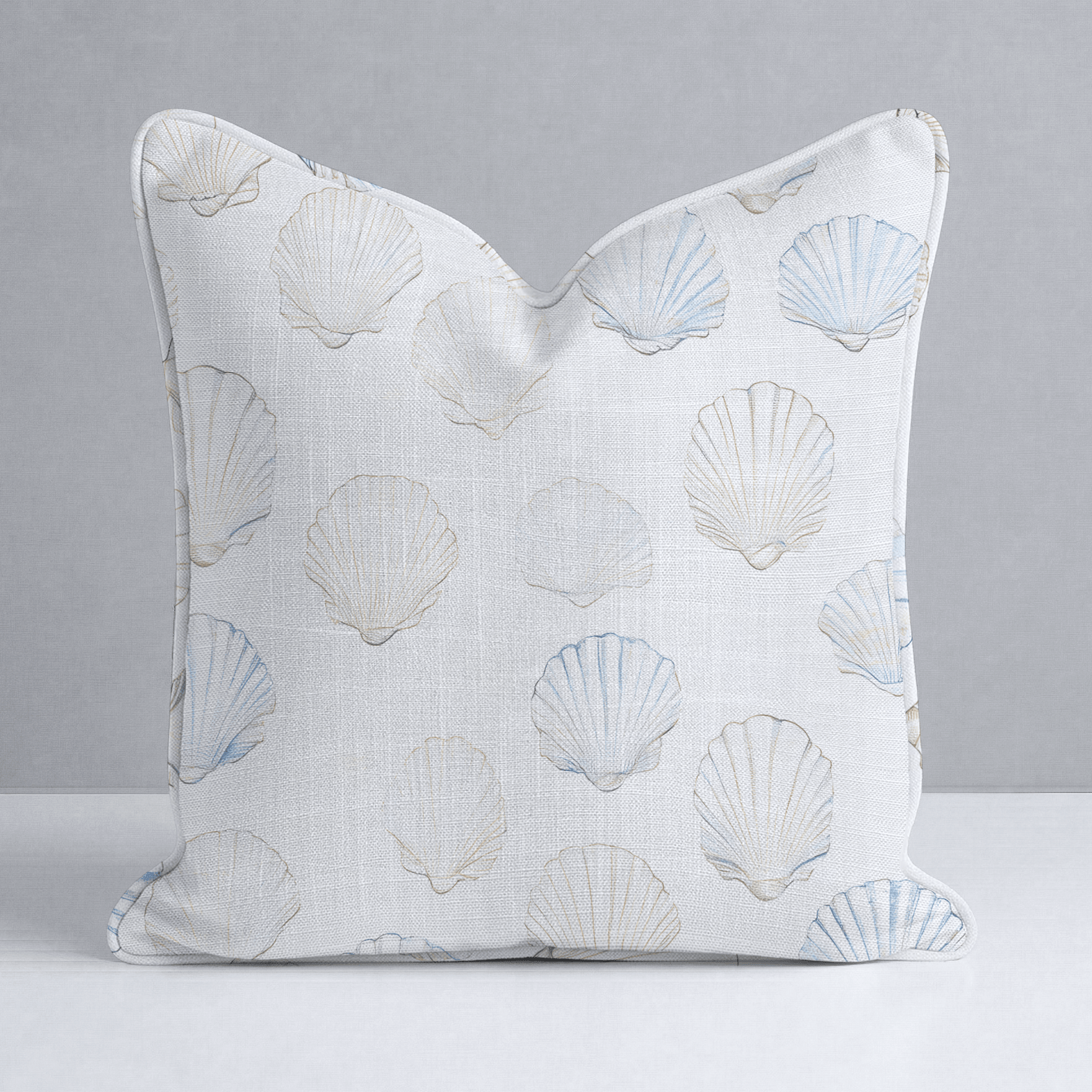 Sally's Sea Shells Throw Pillow - Lemon Park