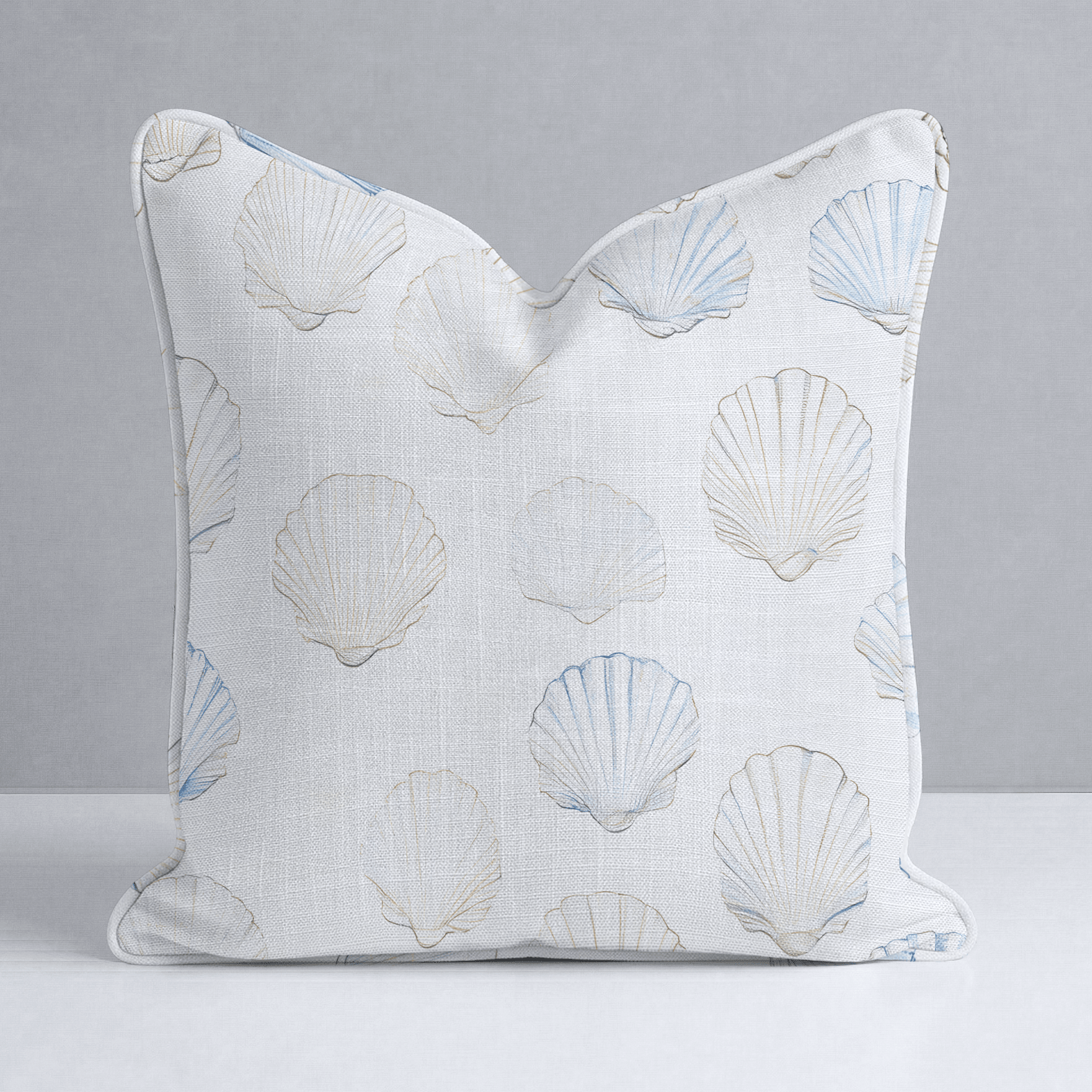 Sally's Sea Shells Throw Pillow - Lemon Park