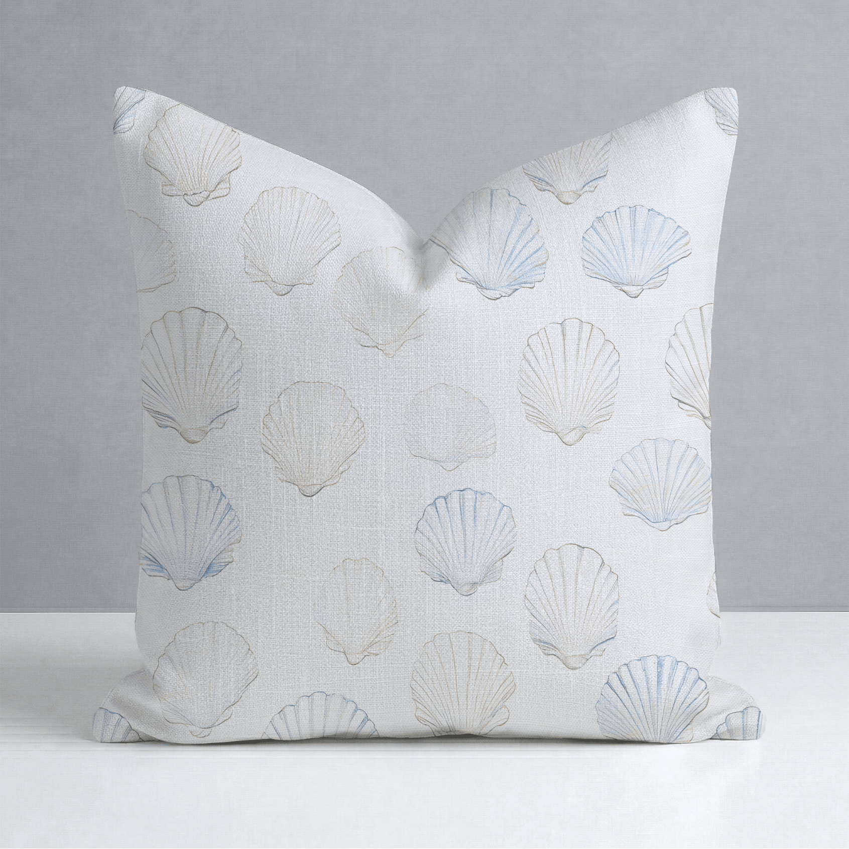 Sally's Sea Shells Throw Pillow - Lemon Park
