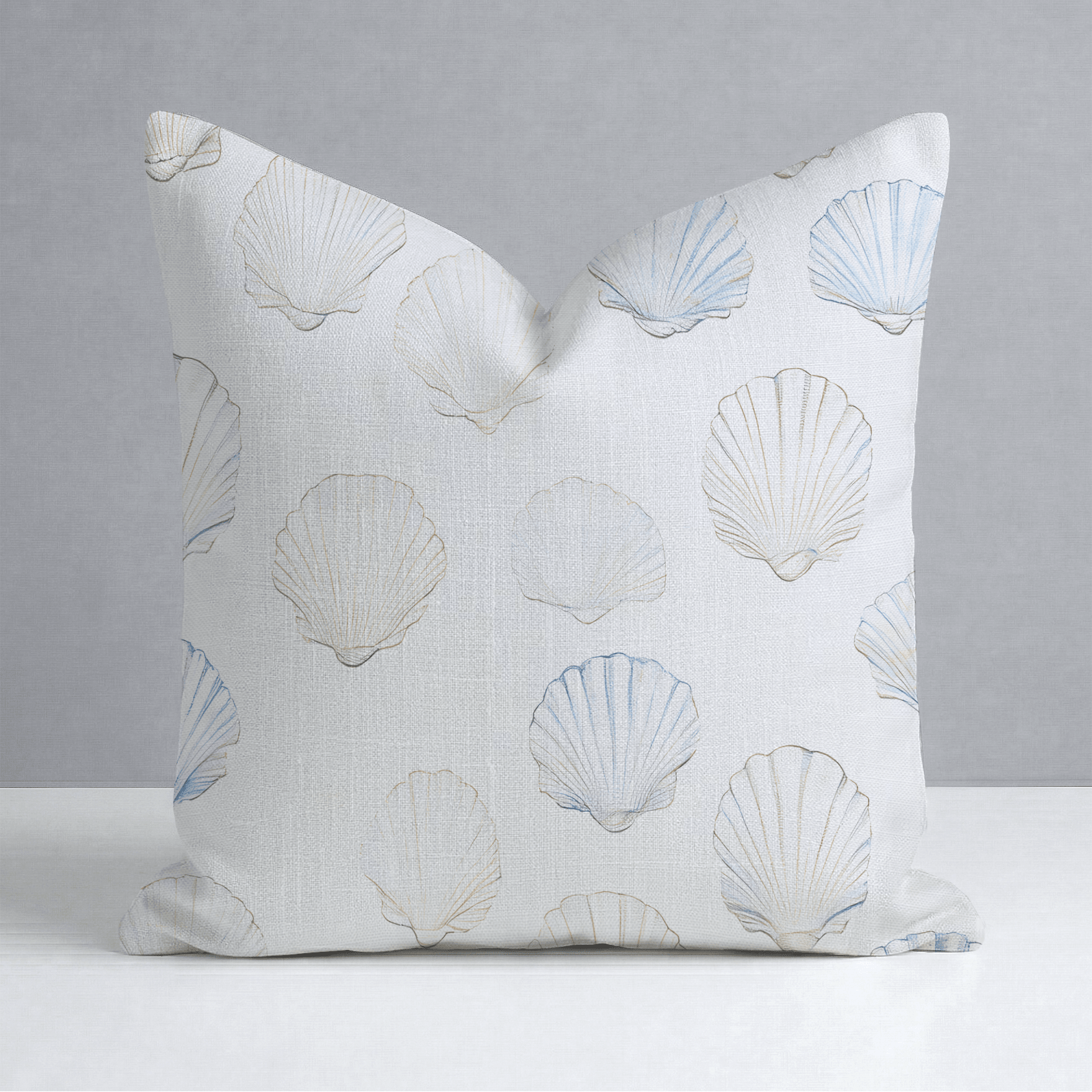 Sally's Sea Shells Throw Pillow - Lemon Park