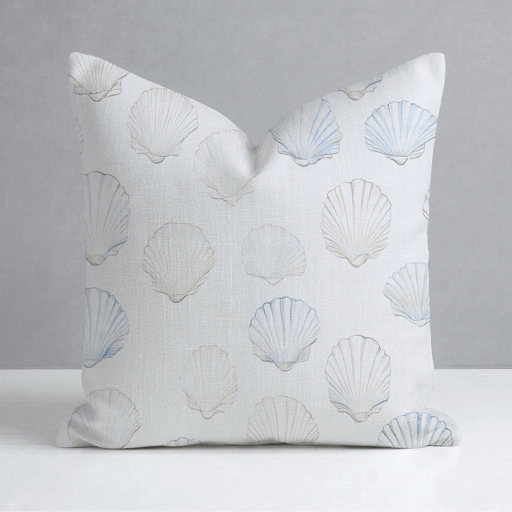 Sally's Sea Shells Throw Pillow - Lemon Park