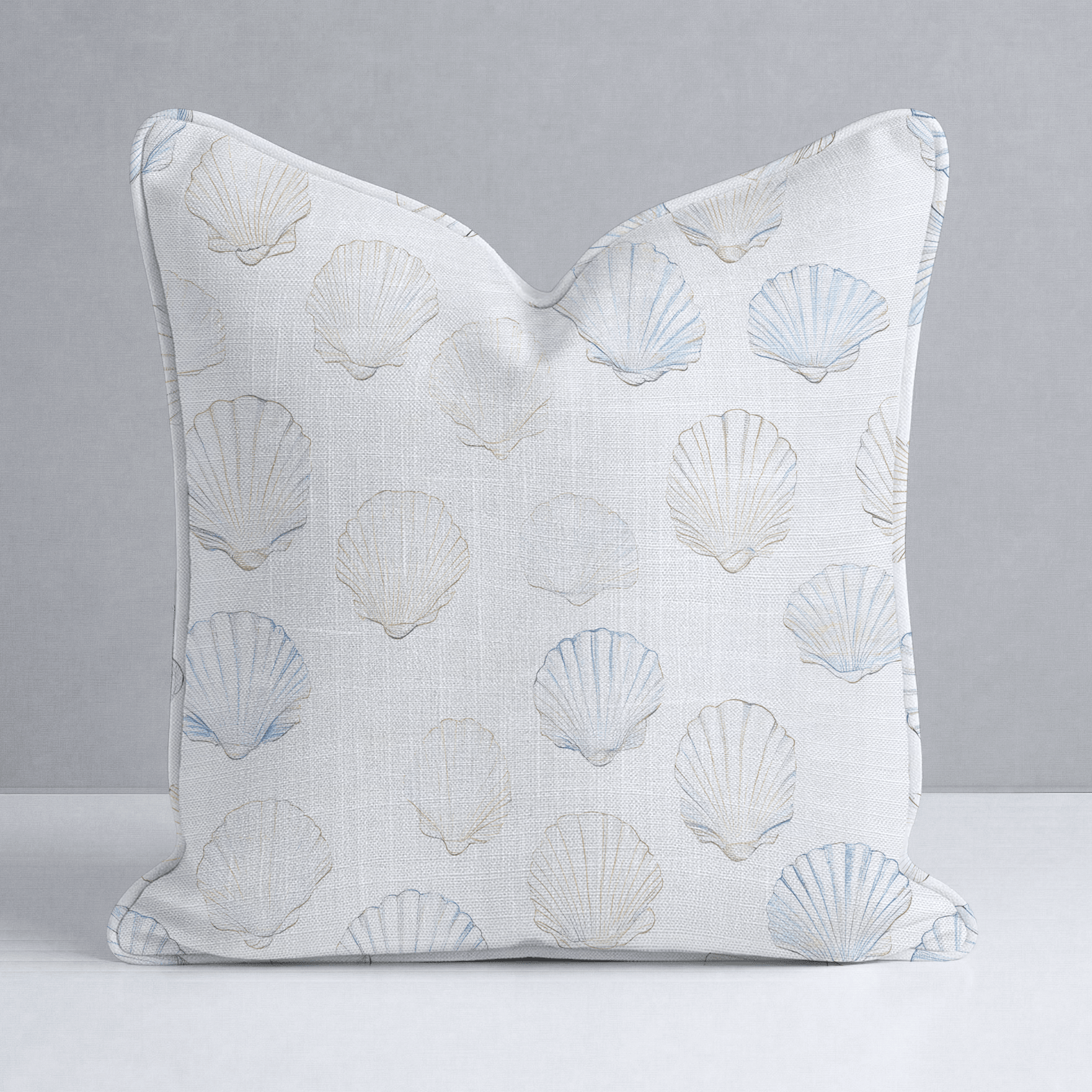 Sally's Sea Shells Throw Pillow - Lemon Park
