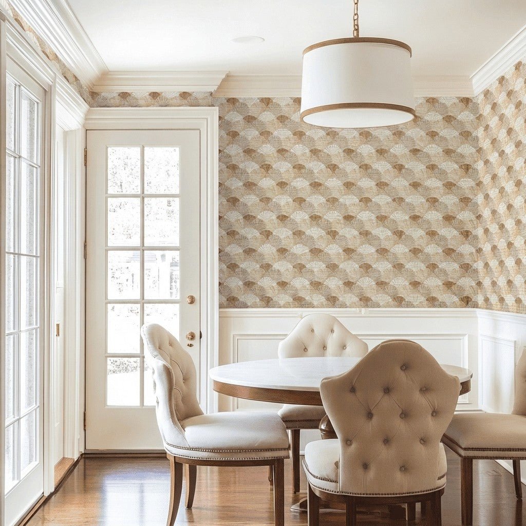 Salt Leaf Faux Grasscloth Wallpaper - Lemon Park