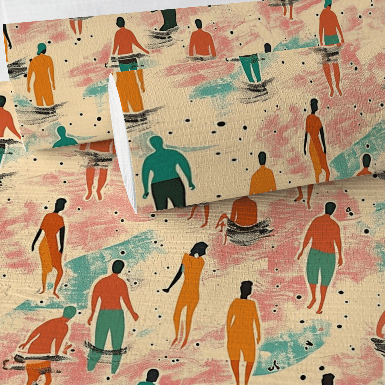 Sandy Shores Gathering Faux Grasscloth Wallpaper - Lemon Park