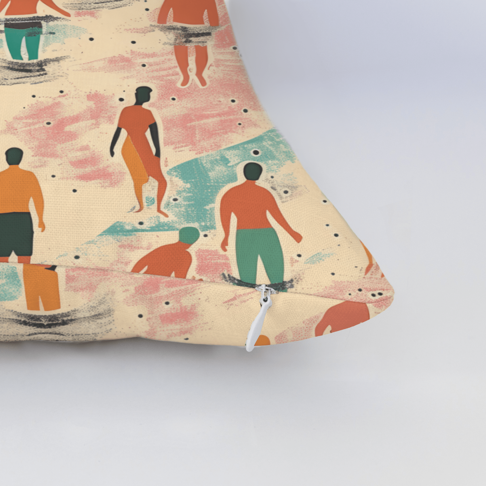 Sandy Shores Gathering Throw Pillow - Lemon Park