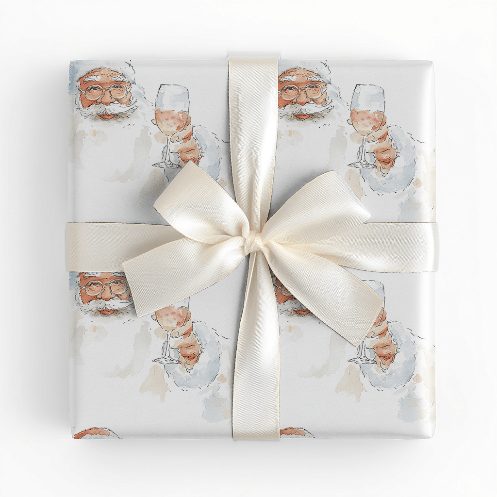 Santa’s Nightcap - Wrapping Paper - Lemon Park