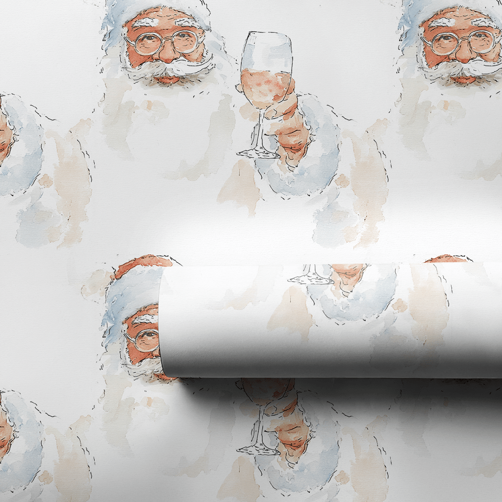 Santa’s Nightcap - Wrapping Paper - Lemon Park