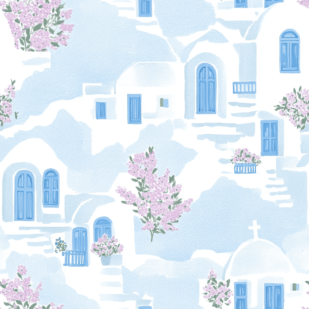 Santorini Sunset Wallpaper - Lemon Park