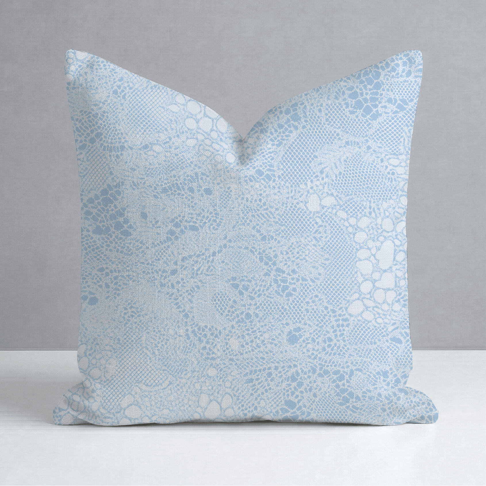 Sapphire Snake Throw Pillow - Lemon Park