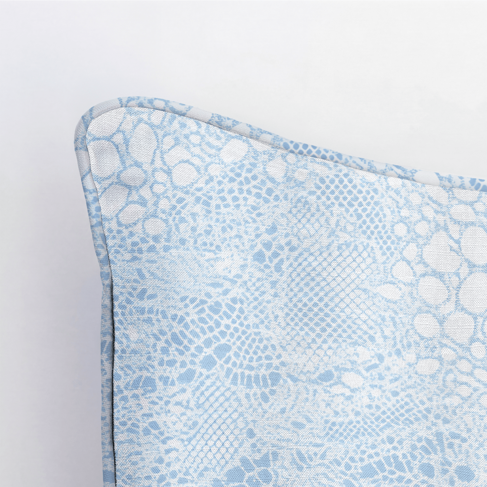 Sapphire Snake Throw Pillow - Lemon Park