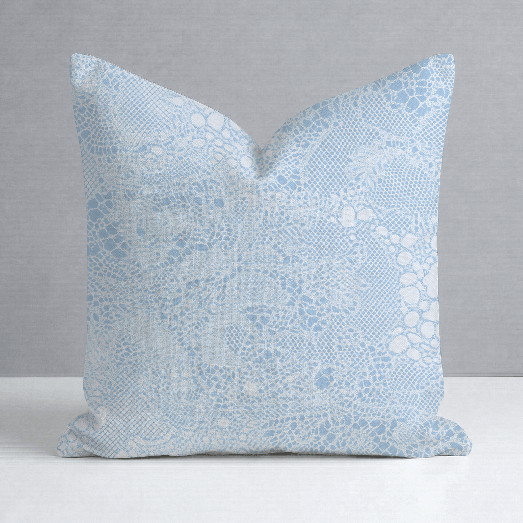 Sapphire Snake Throw Pillow - Lemon Park