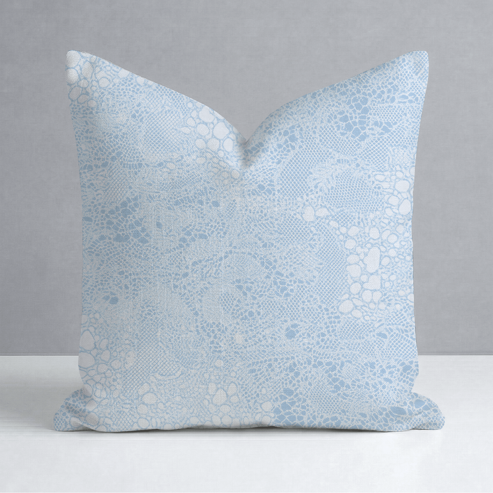 Sapphire Snake Throw Pillow - Lemon Park