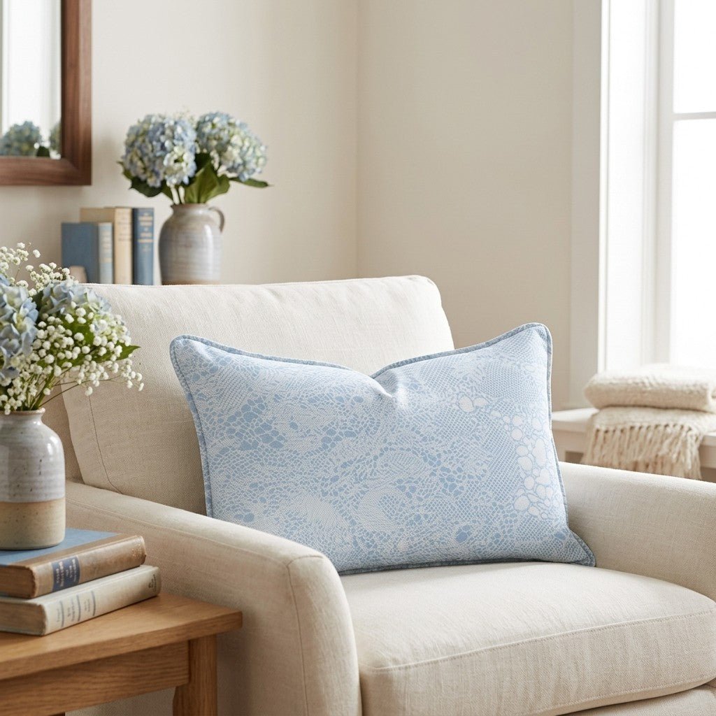 Sapphire Snake Throw Pillow - Lemon Park