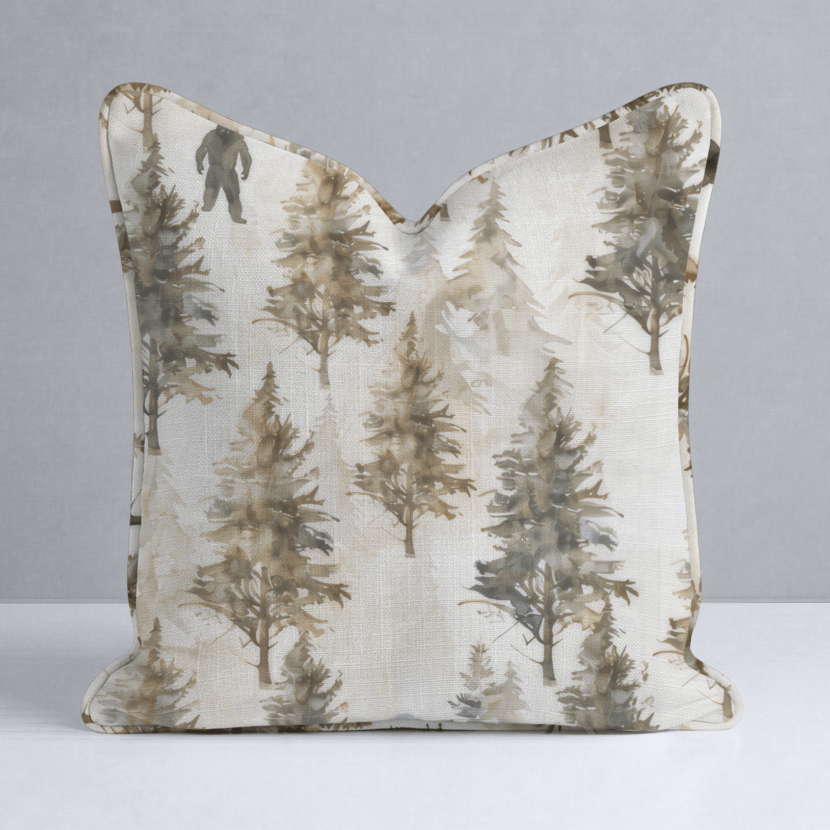 Sasquatch Sanctuary Throw Pillow - Lemon Park