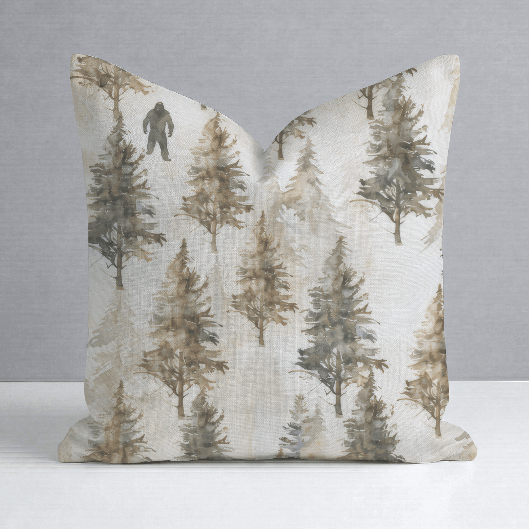Sasquatch Sanctuary Throw Pillow - Lemon Park