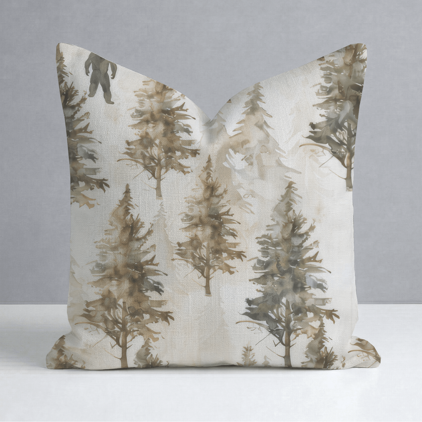 Sasquatch Sanctuary Throw Pillow - Lemon Park