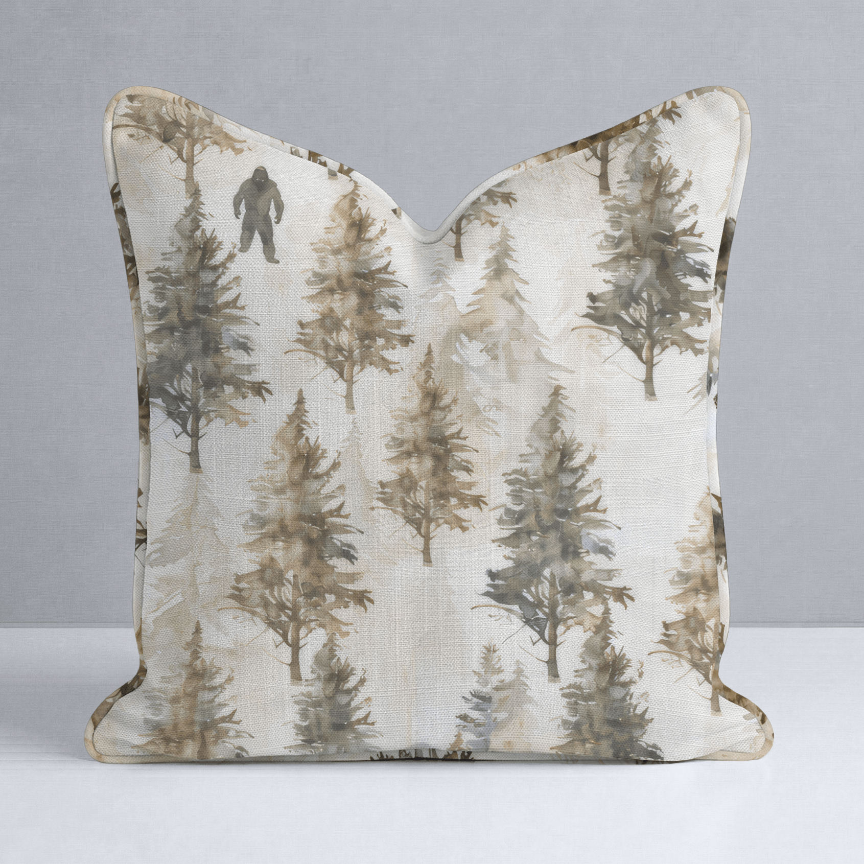 Sasquatch Sanctuary Throw Pillow - Lemon Park