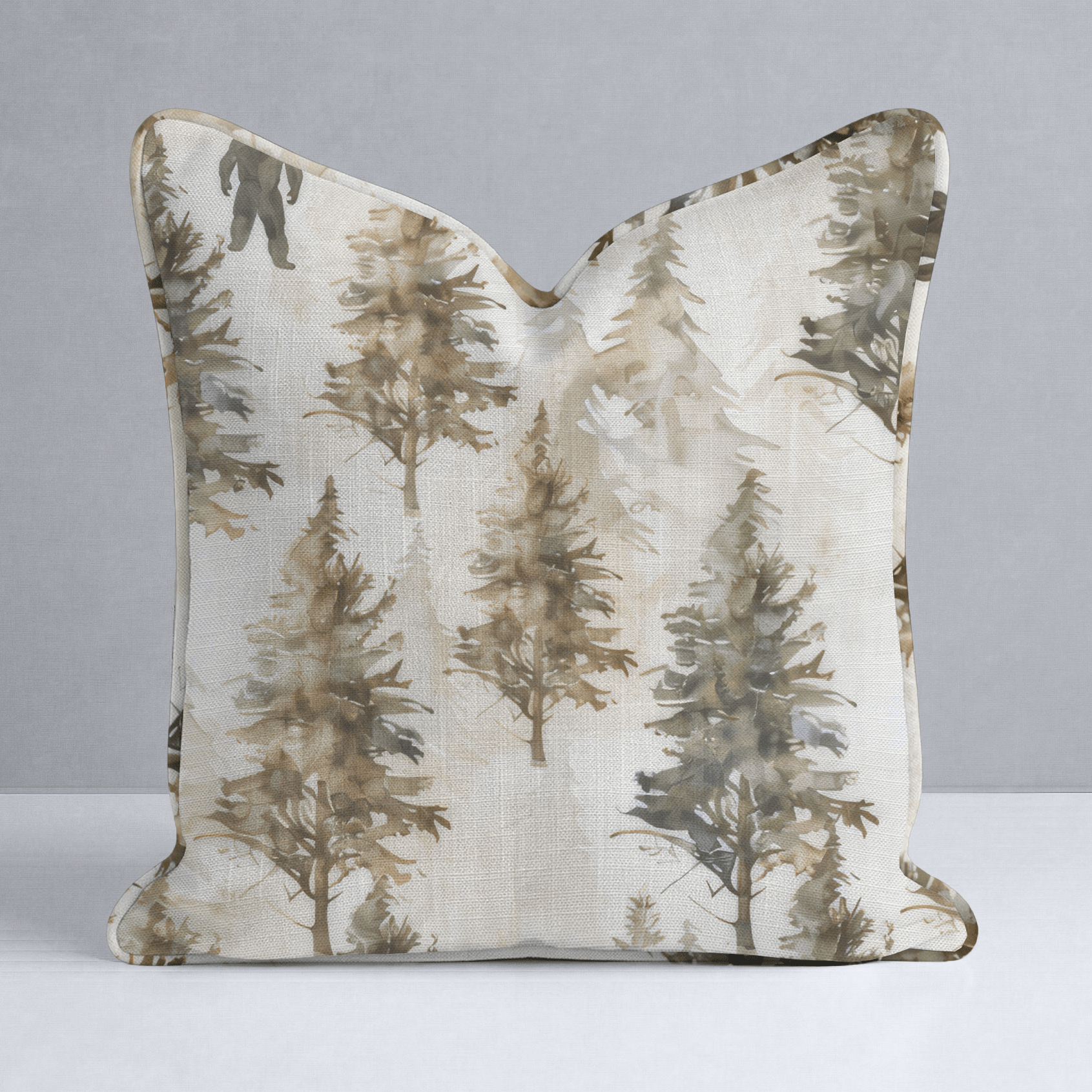 Sasquatch Sanctuary Throw Pillow - Lemon Park