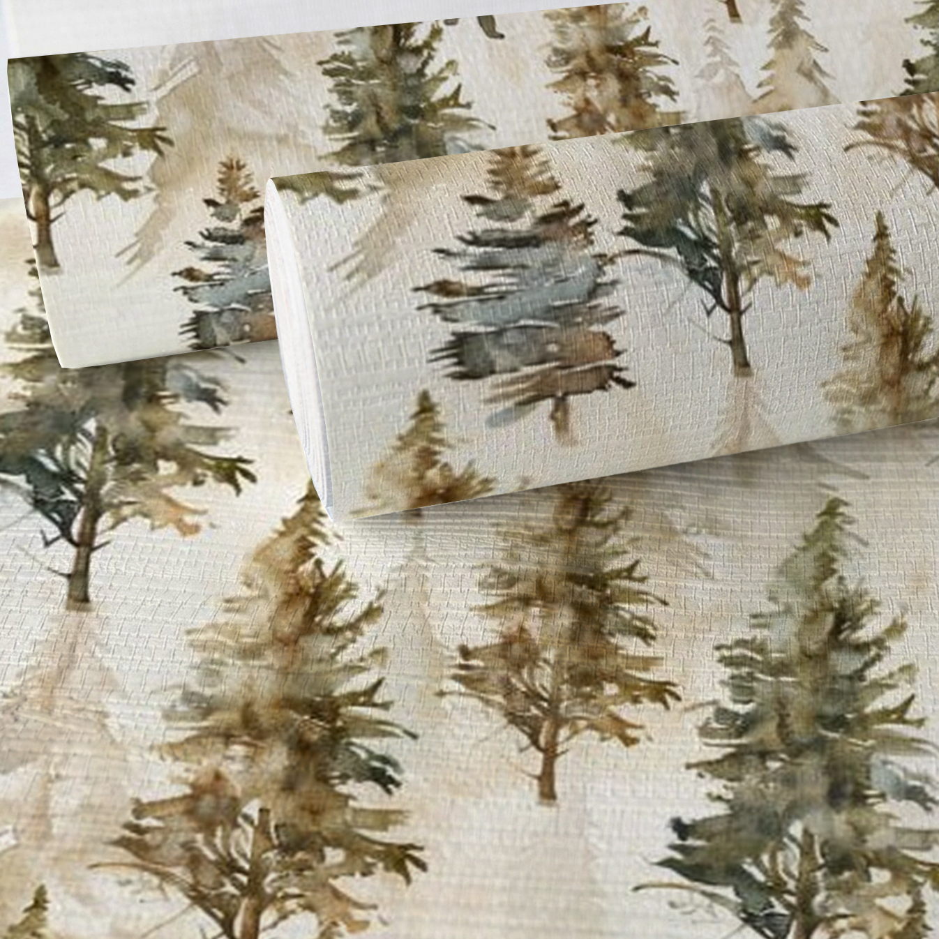 Sasquatch Sanctuary Faux Grasscloth Wallpaper
