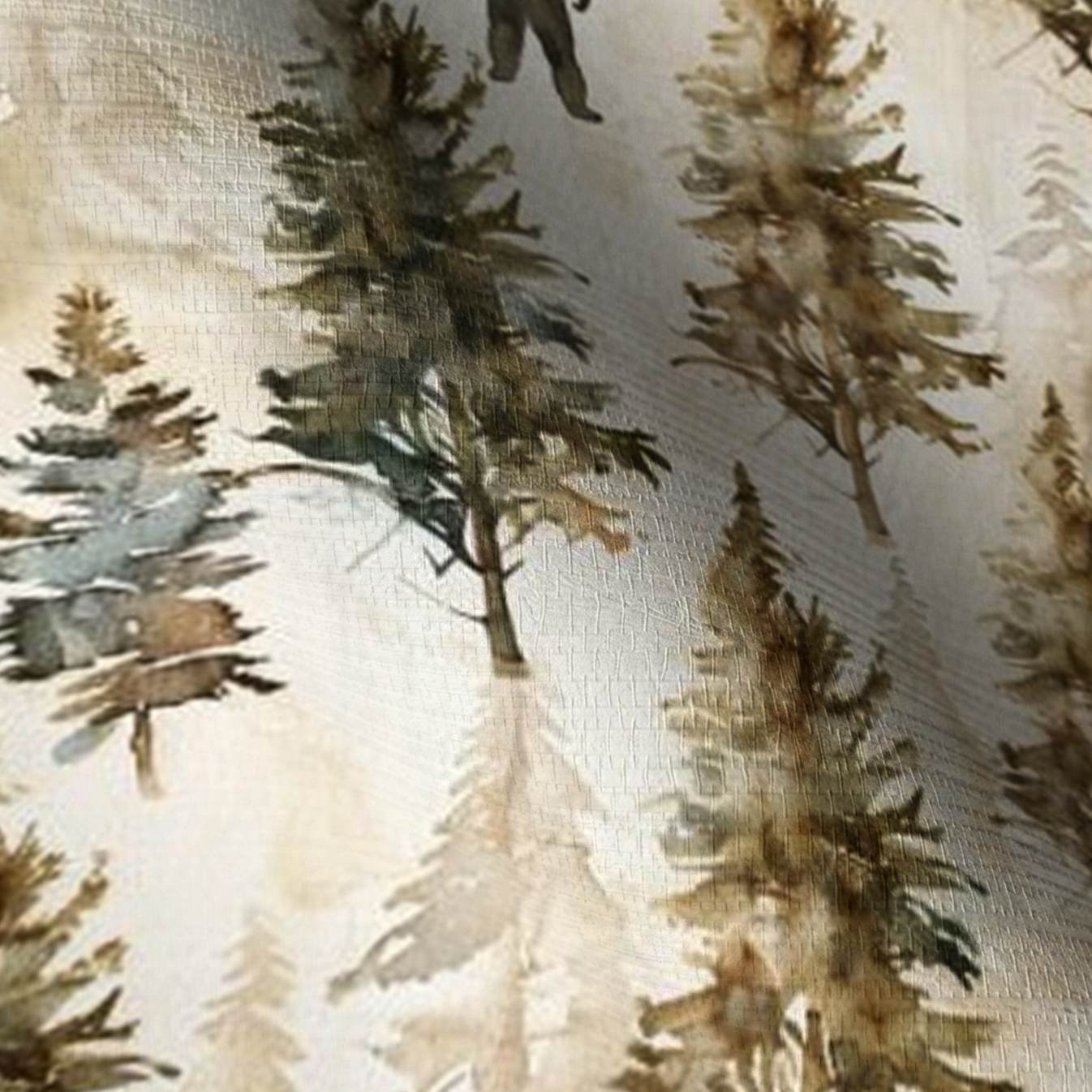 Sasquatch Sanctuary Faux Grasscloth Wallpaper