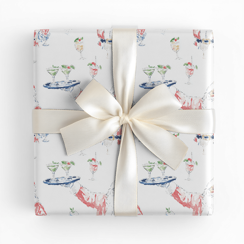 Sassy Santa - Wrapping Paper - Lemon Park