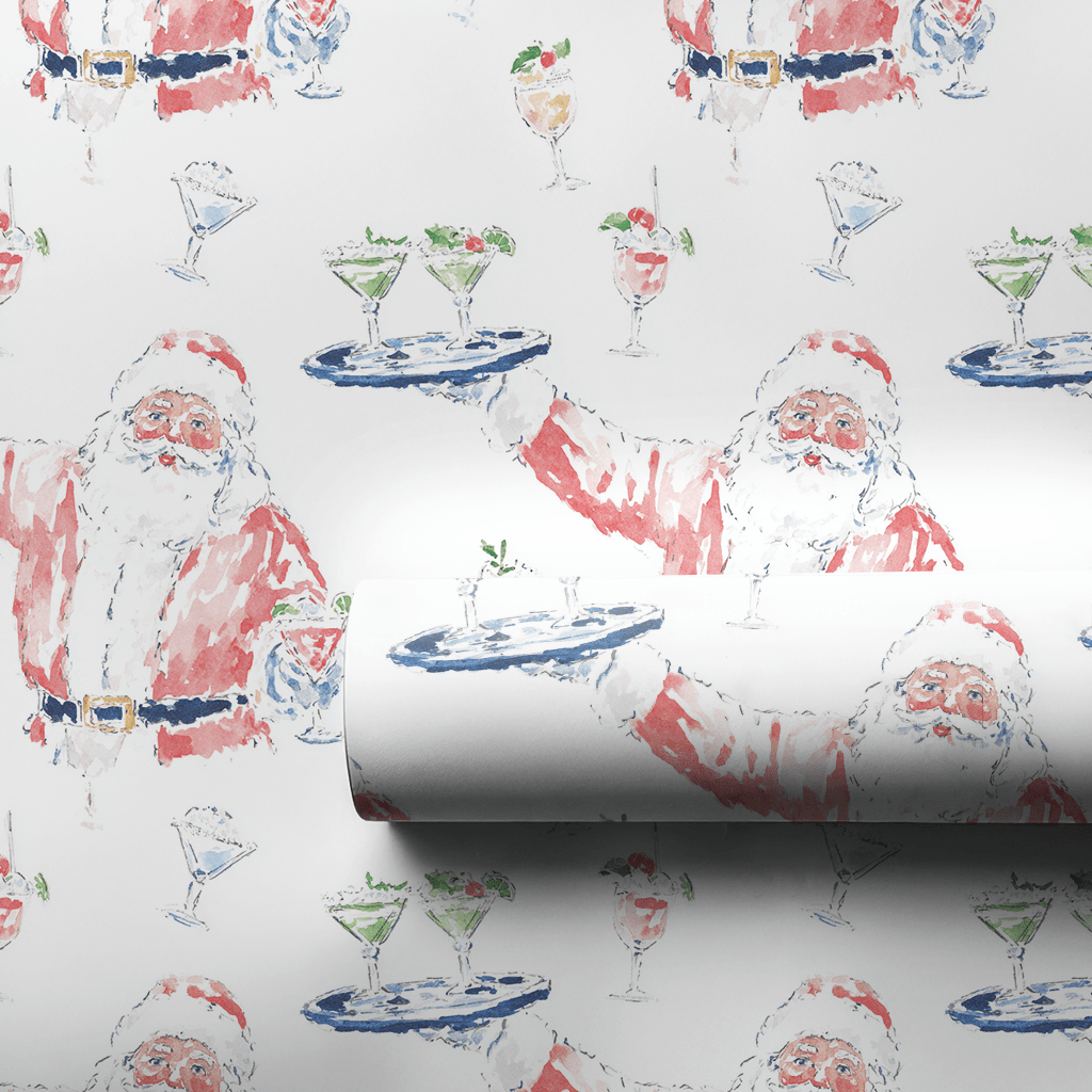 Sassy Santa - Wrapping Paper - Lemon Park