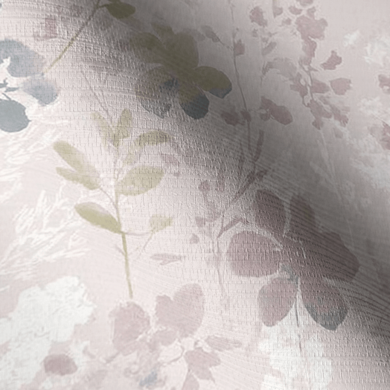 Satin Mauve Faux Grasscloth Wallpaper - Lemon Park