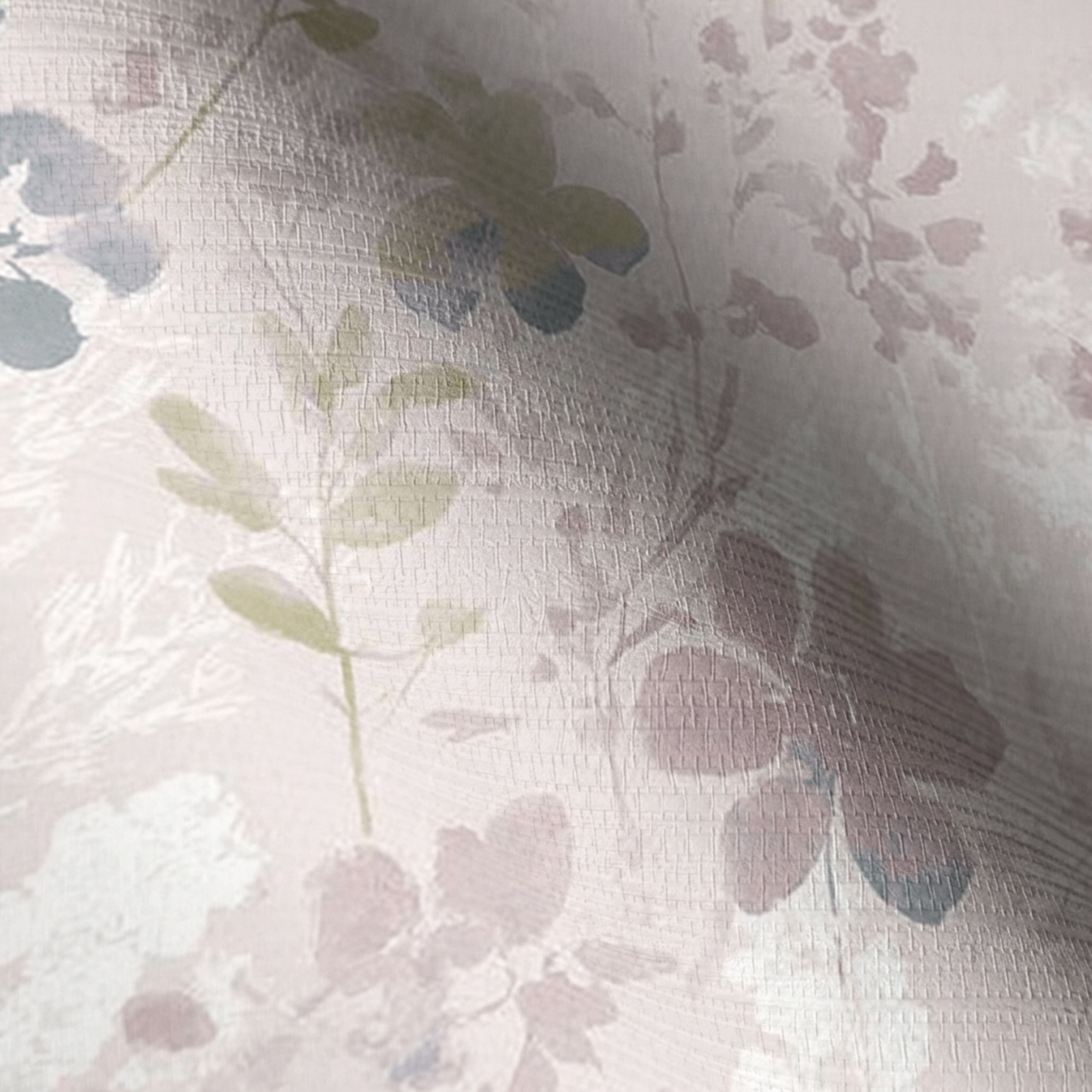Satin Mauve Faux Grasscloth Wallpaper