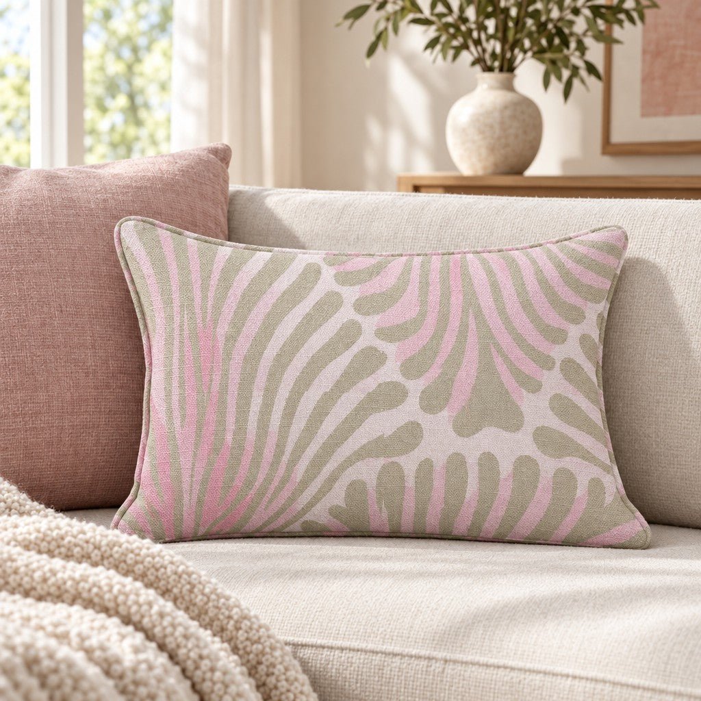 Scallop Shore Throw Pillow - Lemon Park