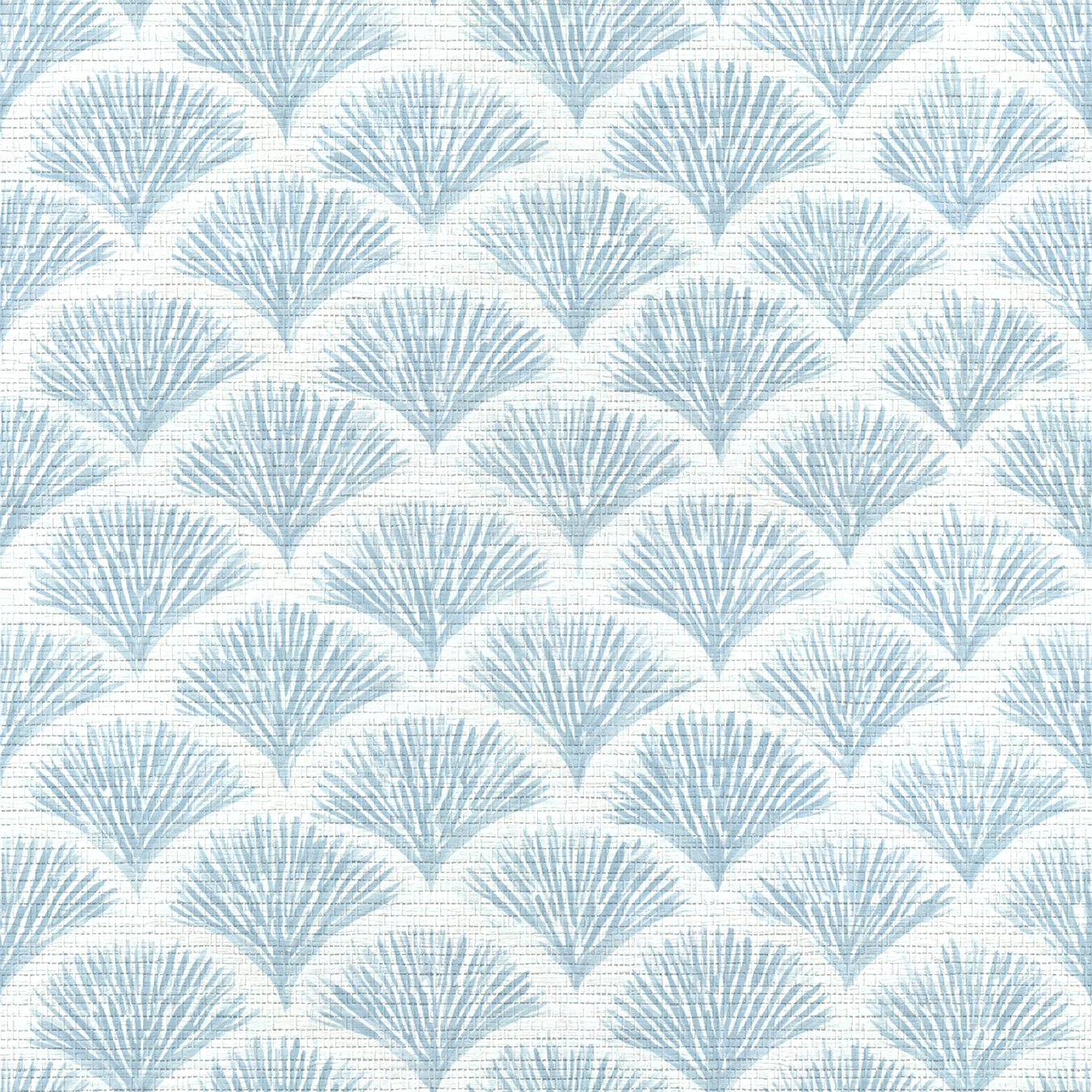 Scalloped Sky Faux Grasscloth Wallpaper - Lemon Park