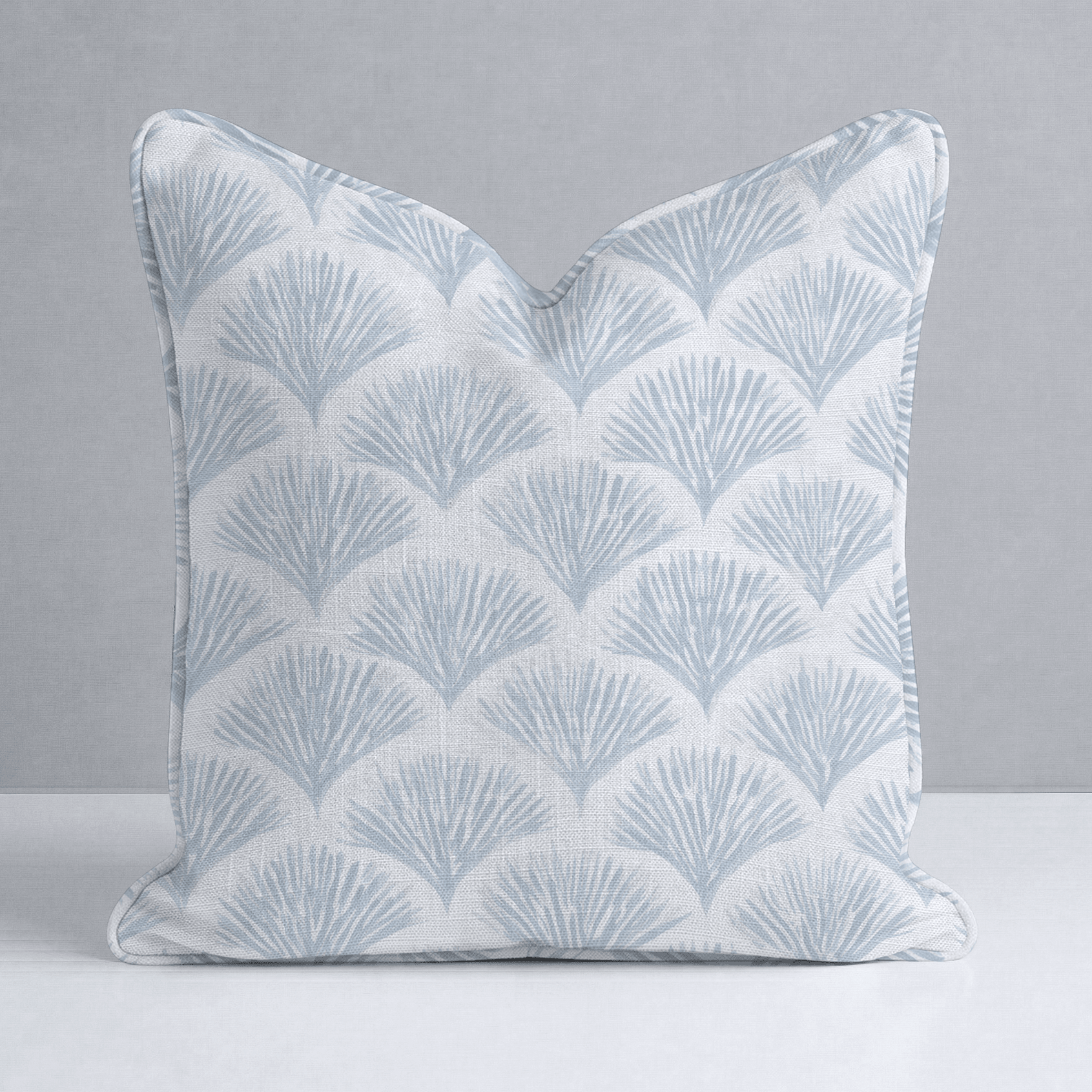Scalloped Sky Throw Pillow - Lemon Park