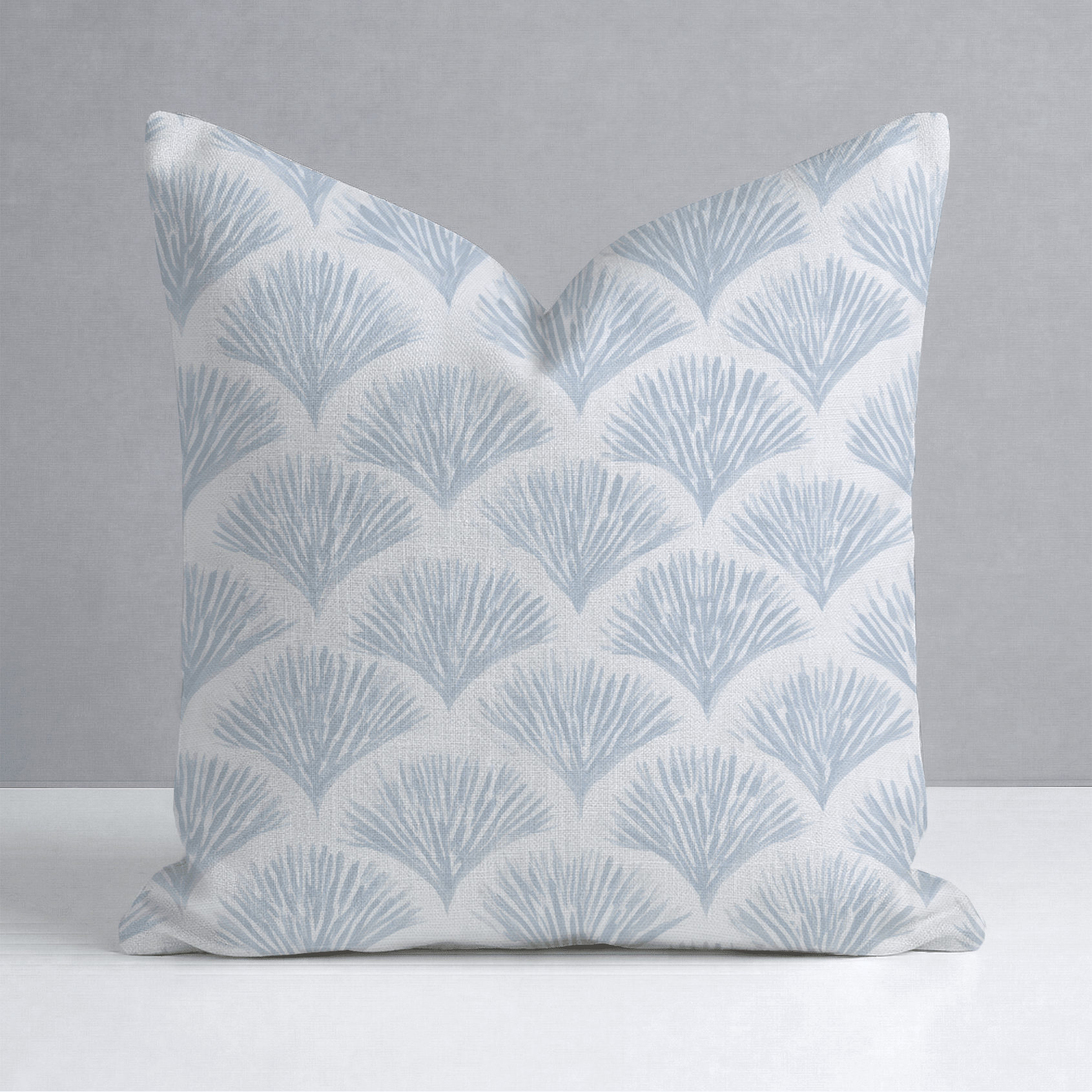 Scalloped Sky Throw Pillow - Lemon Park