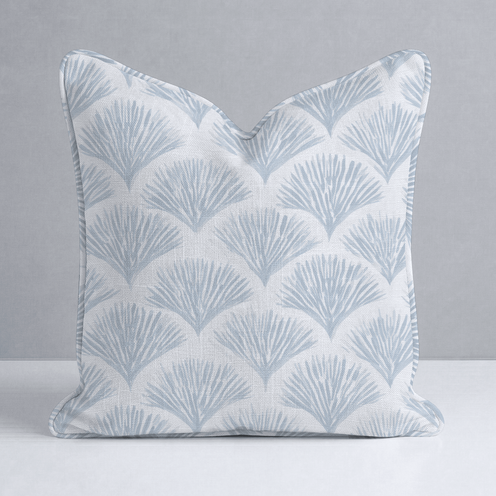 Scalloped Sky Throw Pillow - Lemon Park