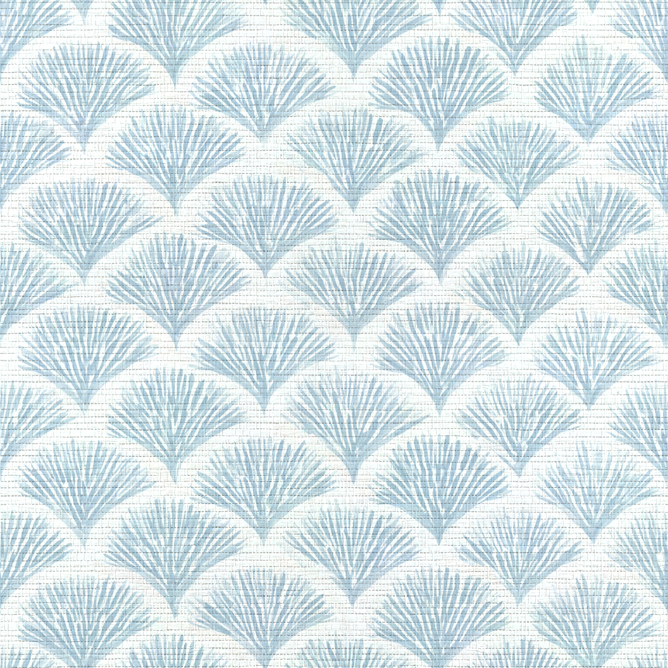 Scalloped Sky Faux Grasscloth Wallpaper