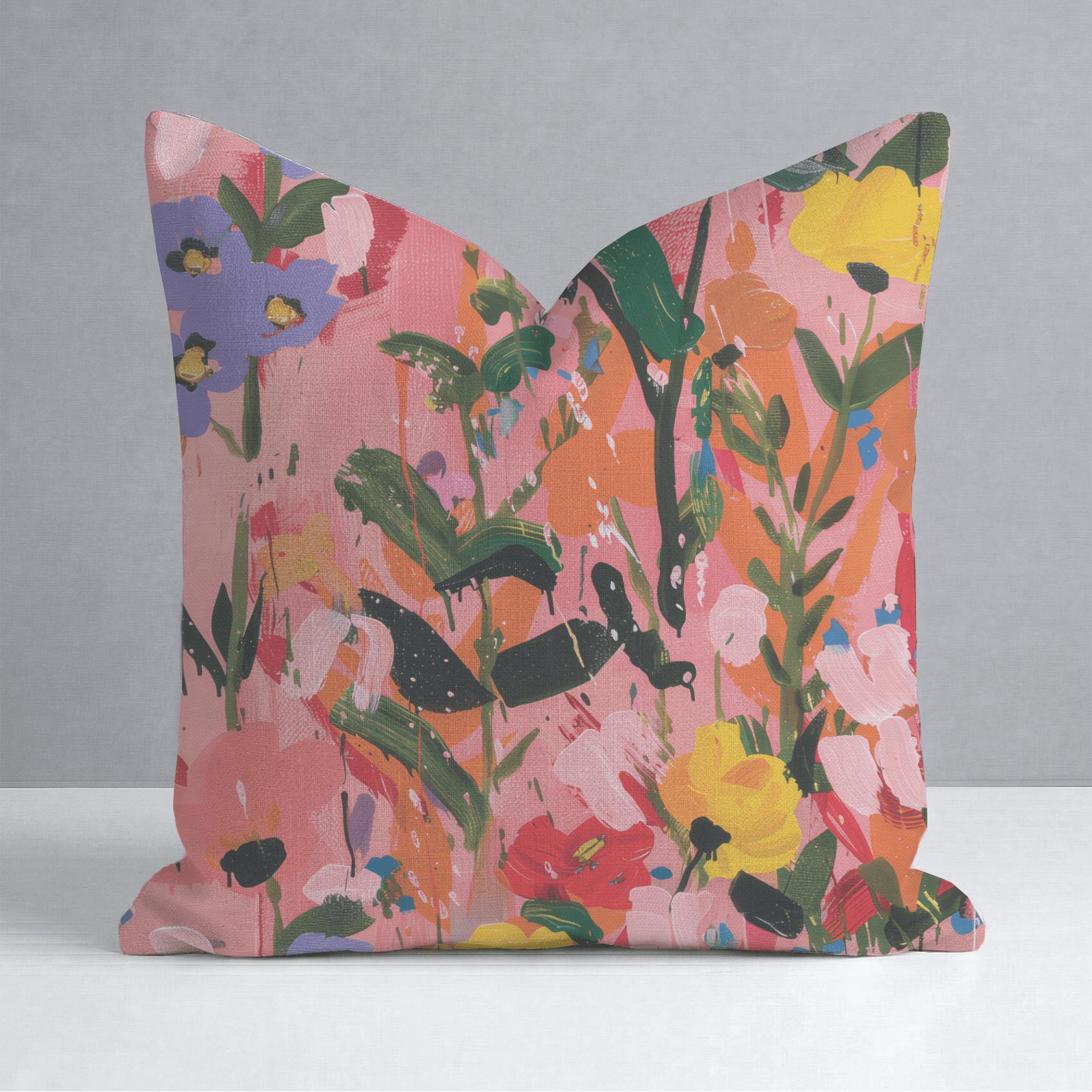Scarlett's Spring Canvas Throw Pillow - Lemon Park