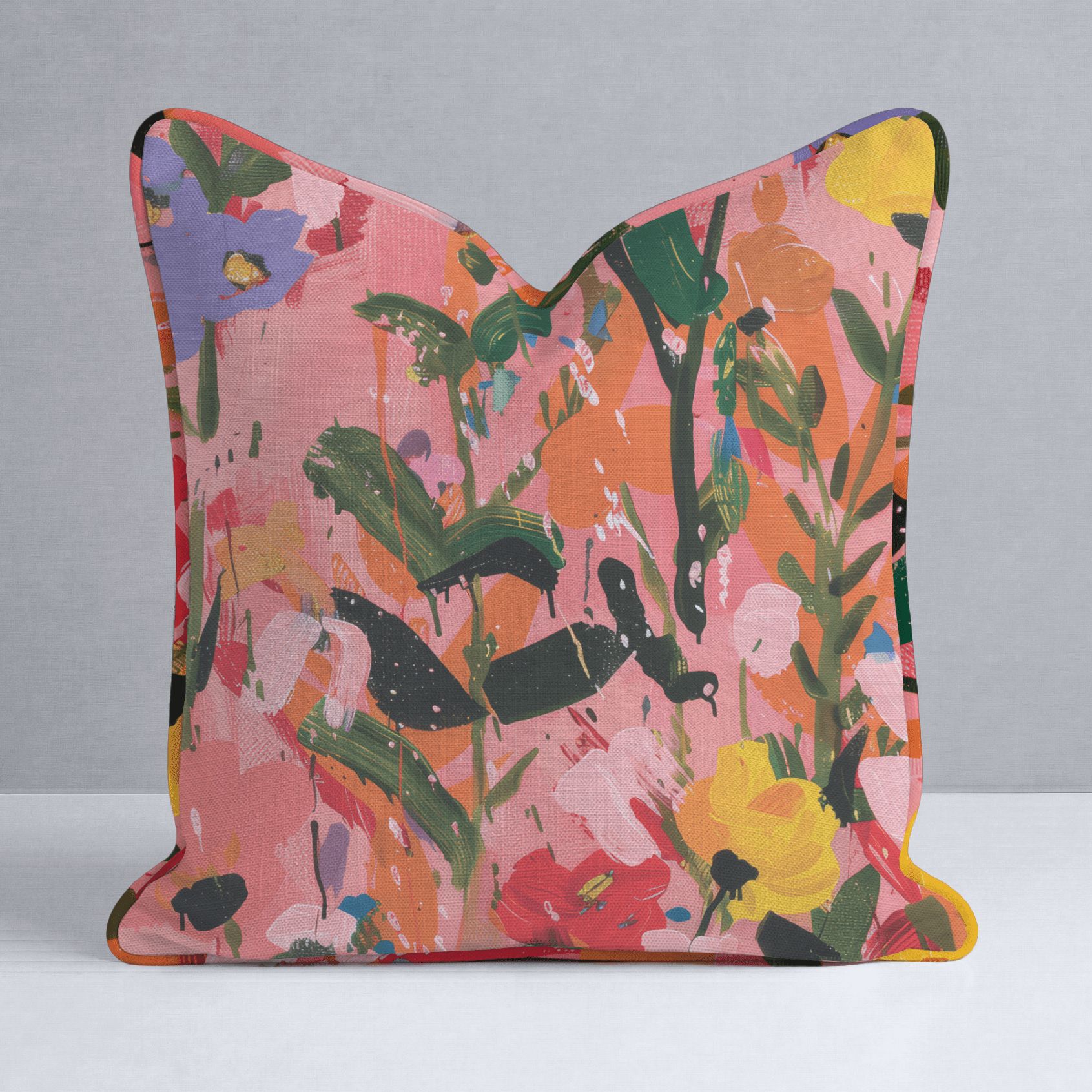 Scarlett's Spring Canvas Throw Pillow - Lemon Park