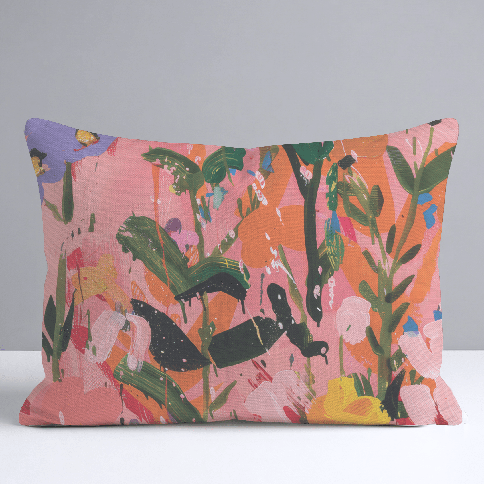 Scarlett's Spring Canvas Throw Pillow - Lemon Park