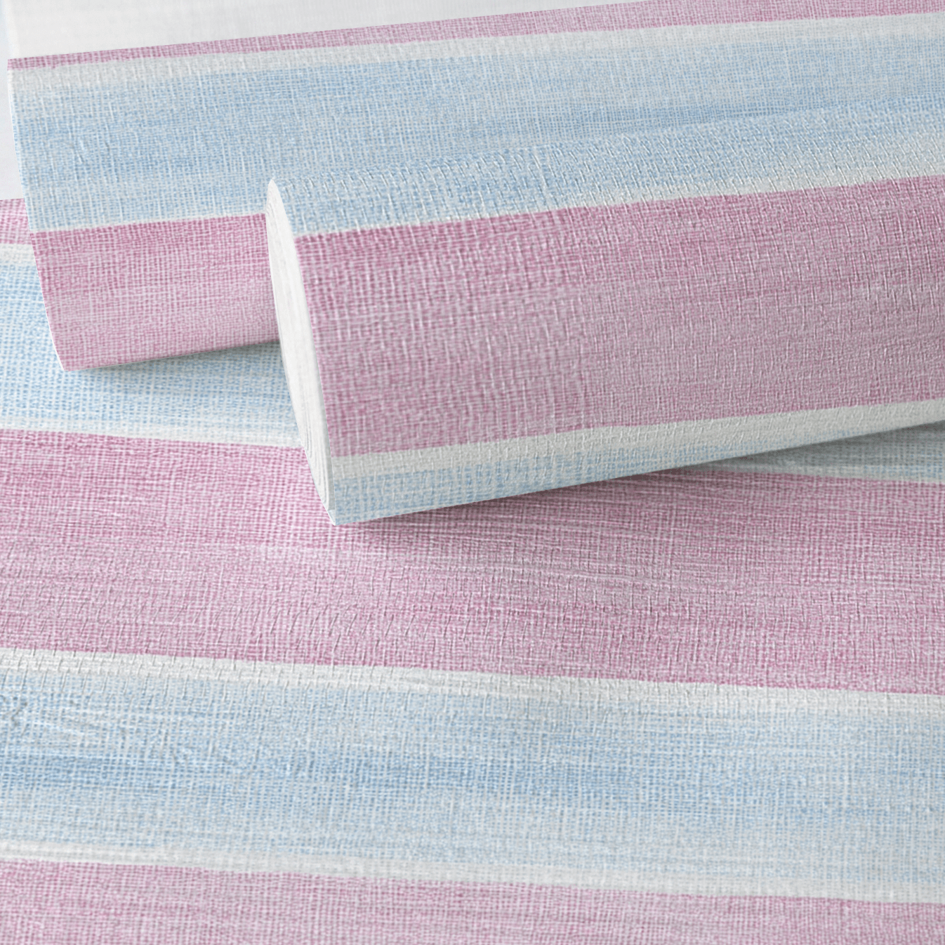School Stripes Faux Grasscloth Wallpaper - Lemon Park