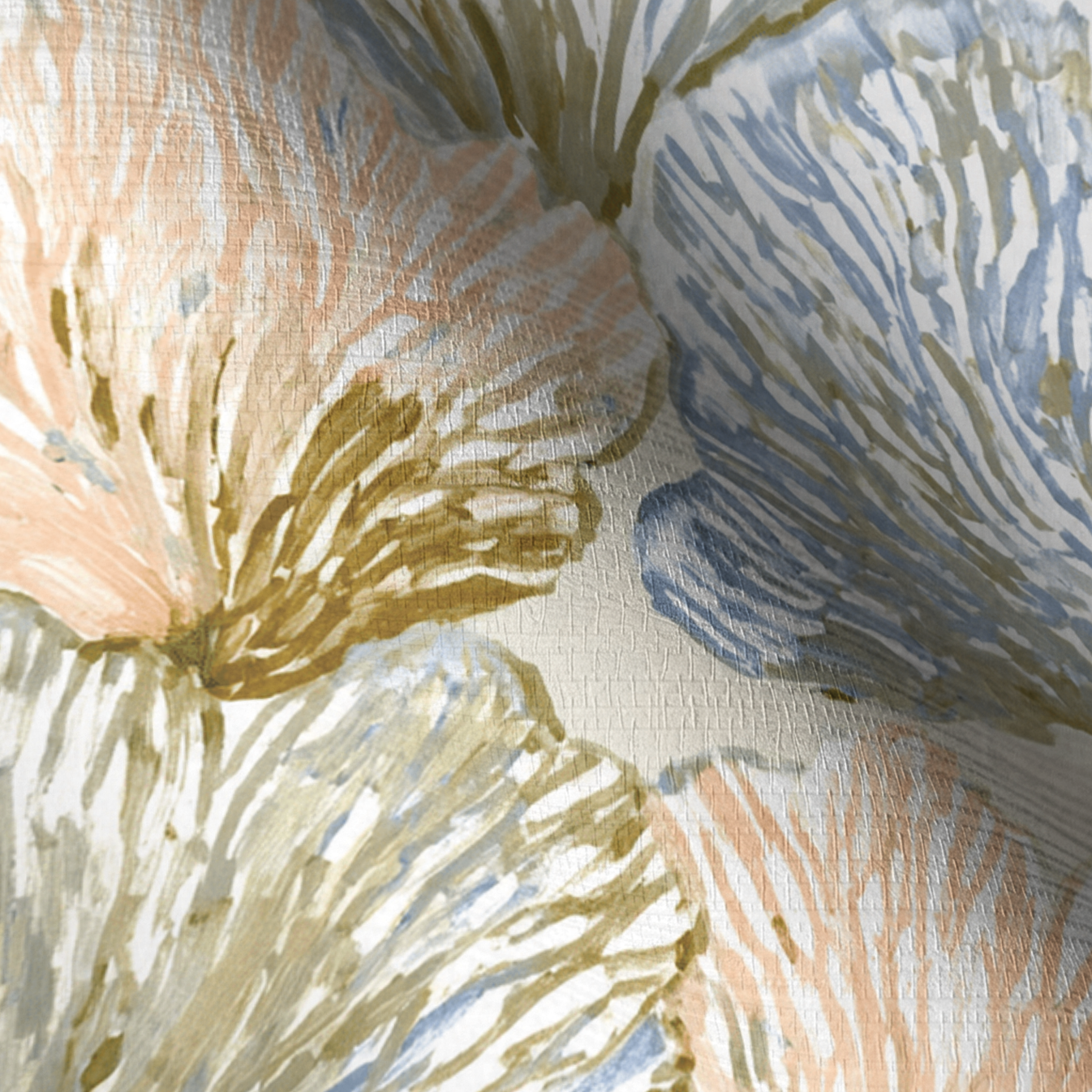 Sea Fan Faux Grasscloth Wallpaper