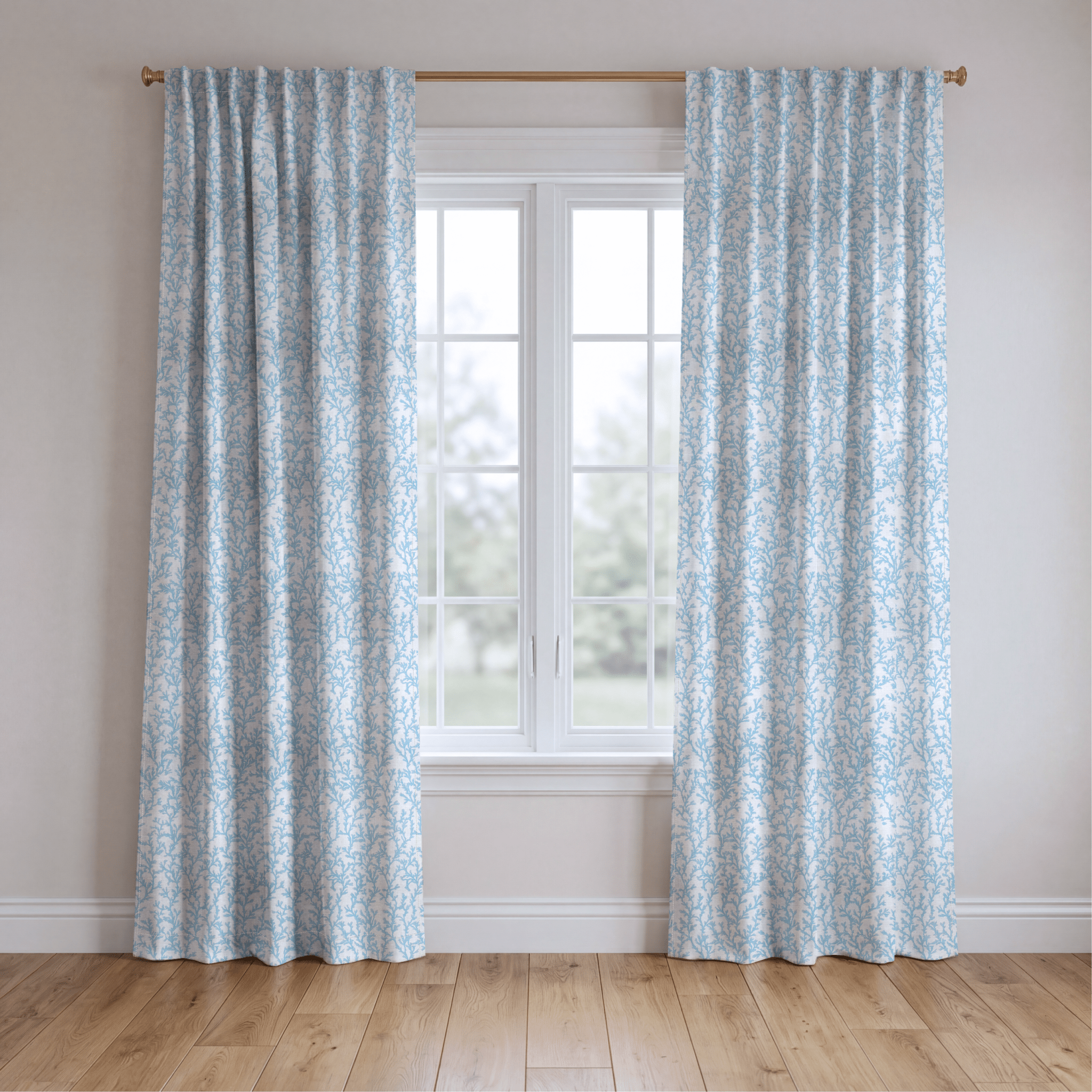 Seafoam Meadow - Drapery - Lemon Park
