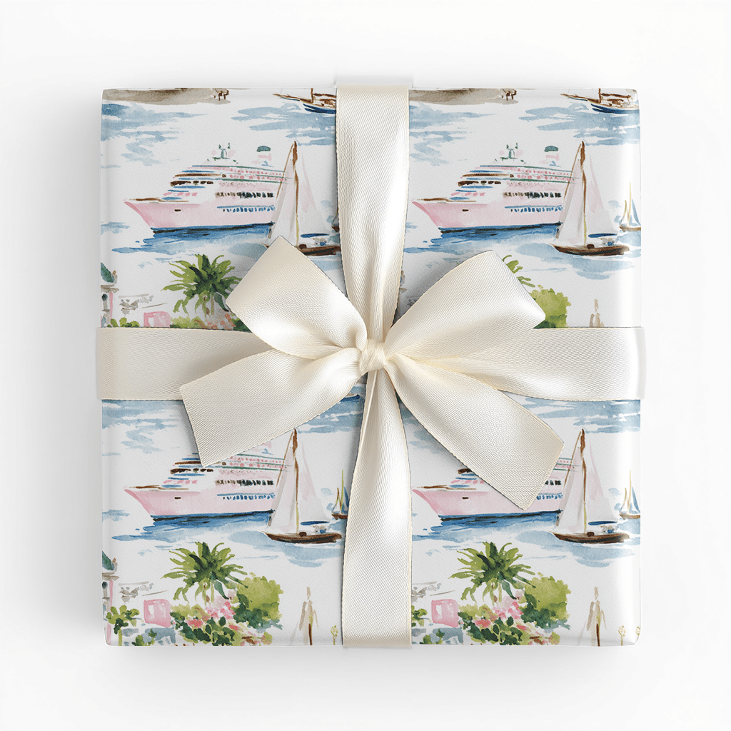 Seaside Escape - Wrapping Paper - Lemon Park